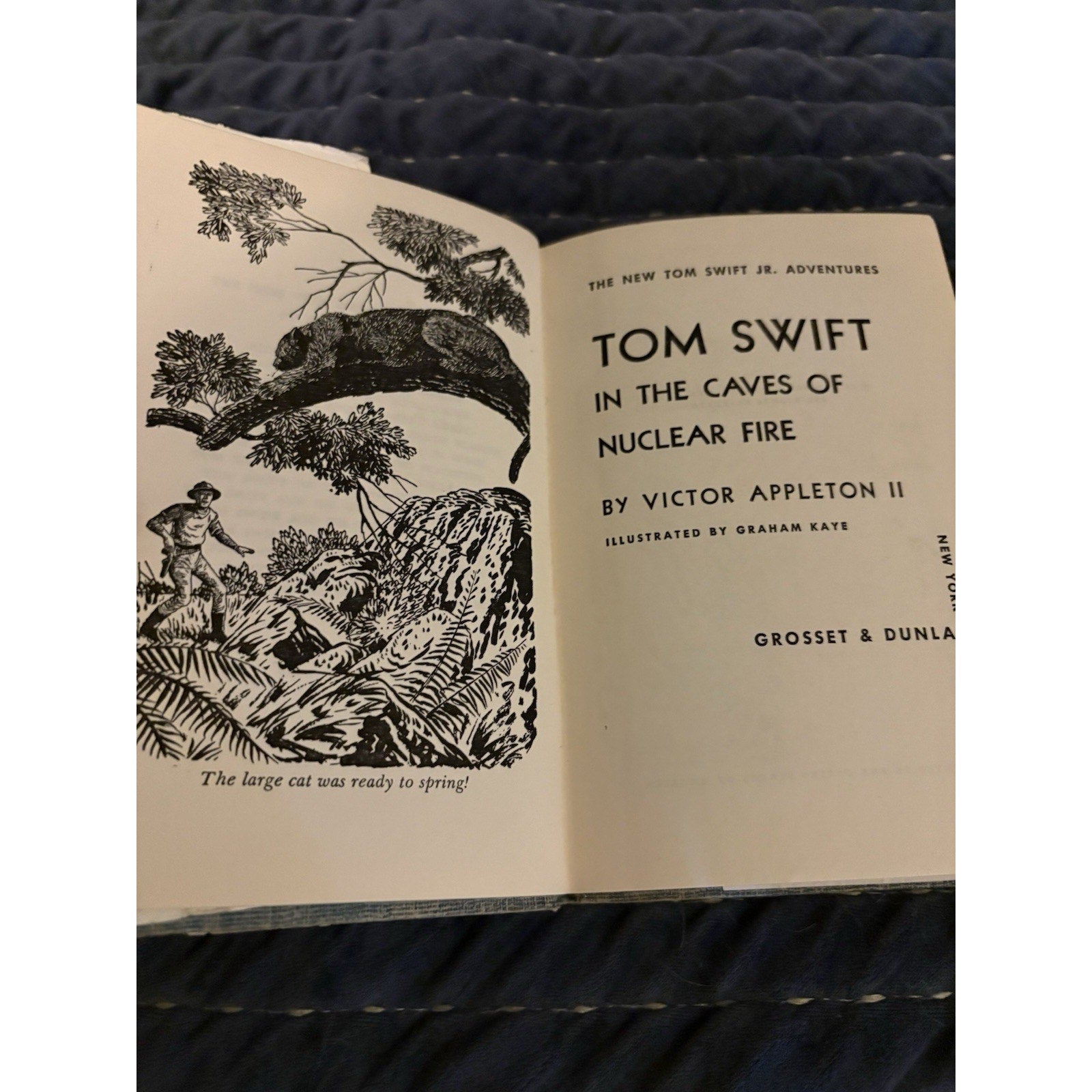 Tom Swift In The Caves of Nuclear Fire Victor Appleton II 1956 Hardcover DJ G&D - Humphrey's Book Den