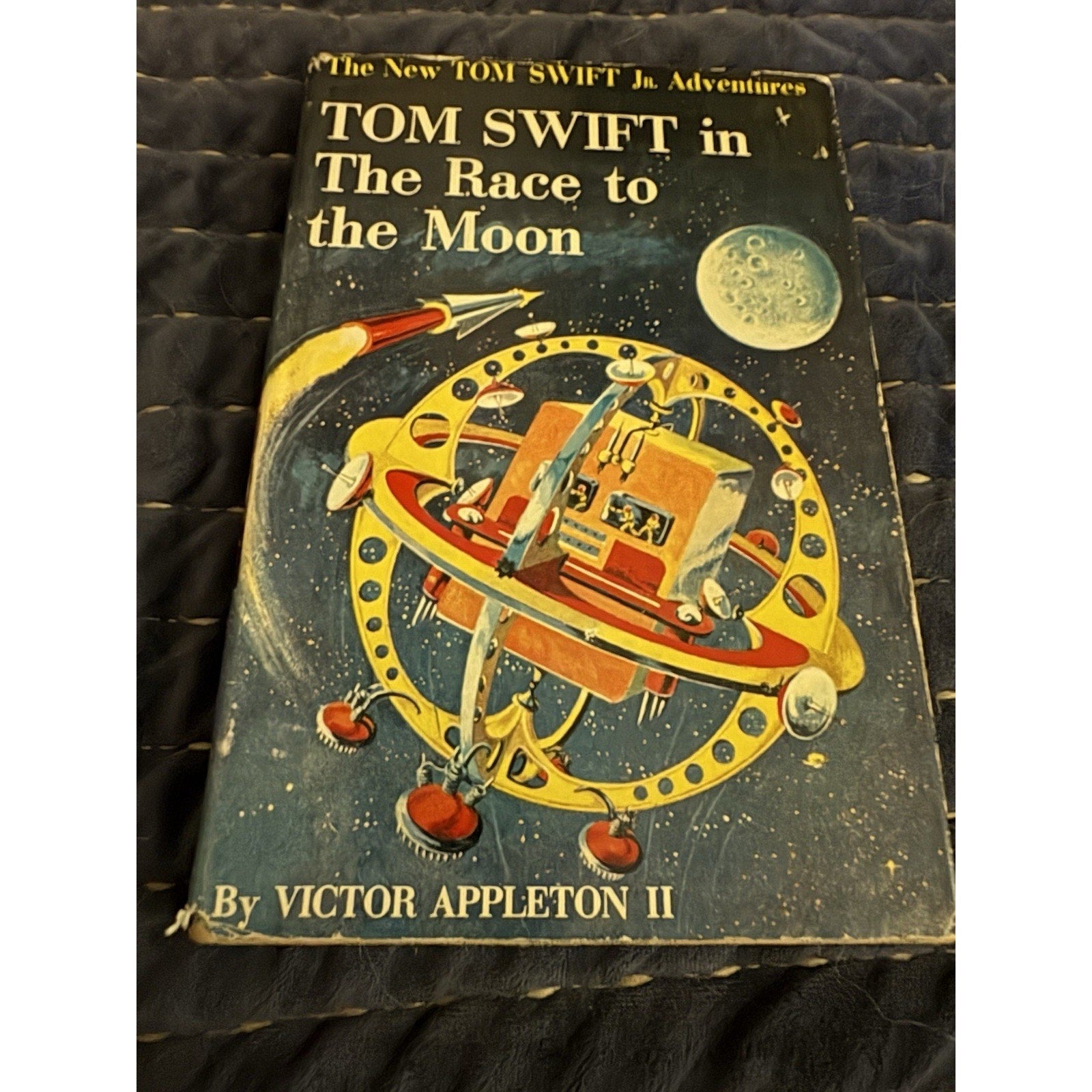 Tom Swift In The Race To The Moon Book by Victor Appleton 12 1958 HC w/DJ - Humphrey's Book Den