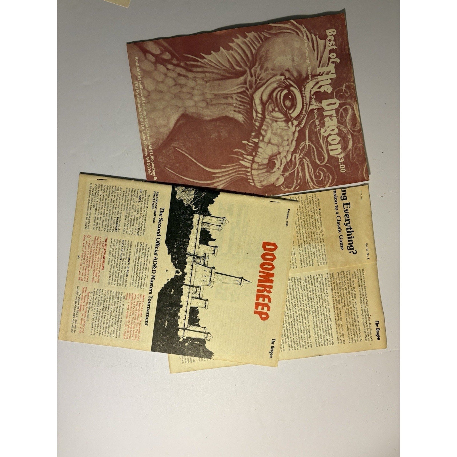 TSR Dungeons & Dragons Basic Set 1001 Box + Doomkeep + 4 DM Screens - Humphrey's Book Den