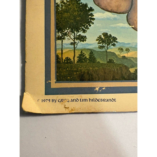 Vintage J.R.R Tolkien Calendar 1976 JRR Hobbit Lord of the Rings Hildebrandt Art - Humphrey's Book Den