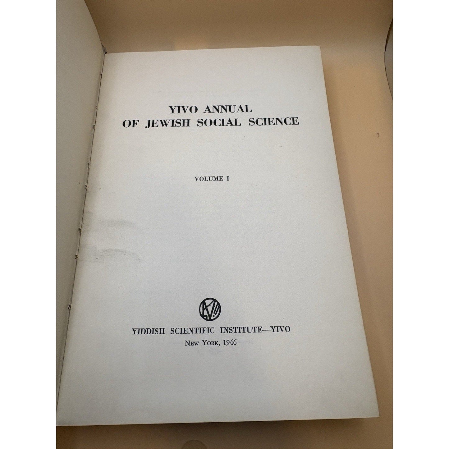 YIVO Annual of Jewish Social Science Vol I & II - III 1946 - 1948 Set of 2 - Humphrey's Book Den