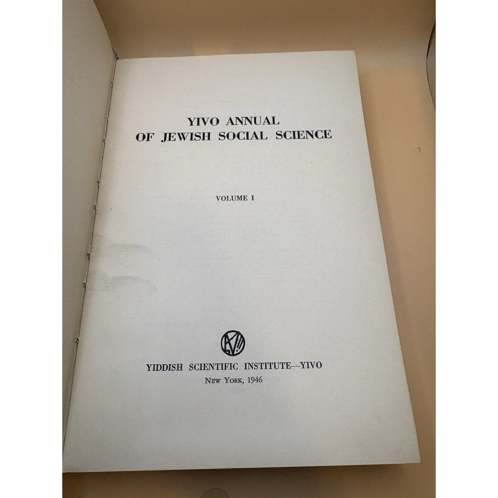 YIVO Annual of Jewish Social Science Vol I & II - III 1946 - 1948 Set of 2 - Humphrey's Book Den