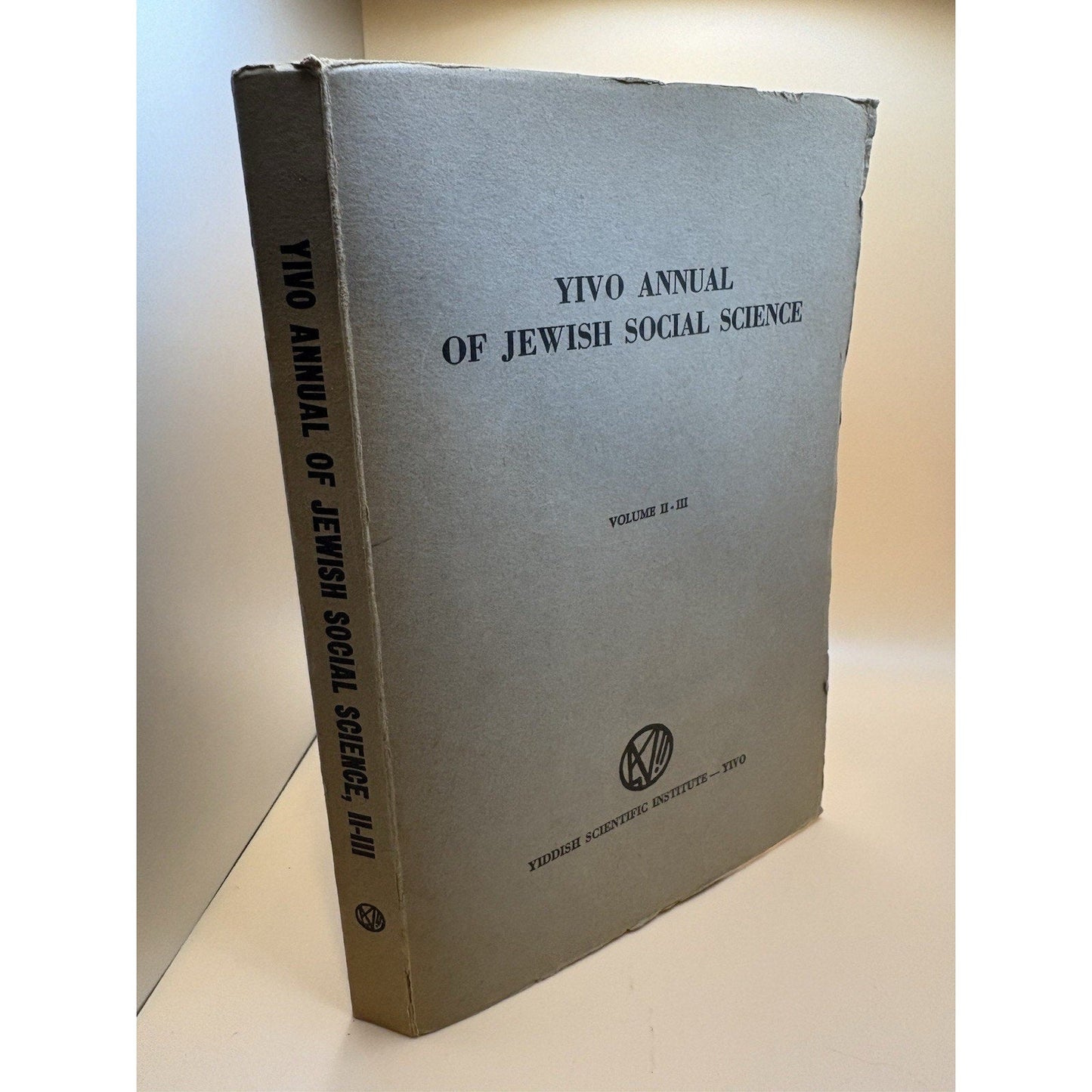 YIVO Annual of Jewish Social Science Vol I & II - III 1946 - 1948 Set of 2 - Humphrey's Book Den