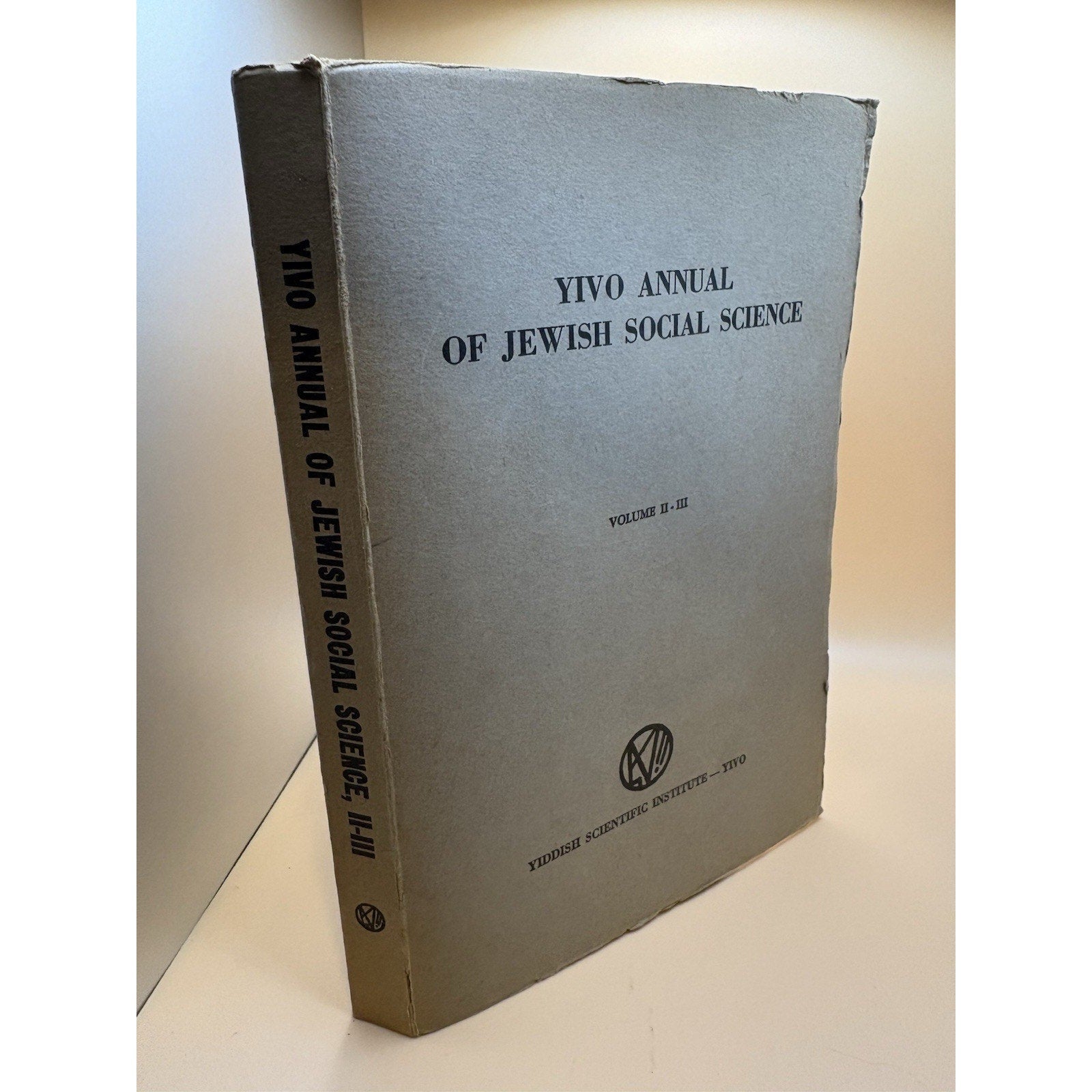 YIVO Annual of Jewish Social Science Vol I & II - III 1946 - 1948 Set of 2 - Humphrey's Book Den